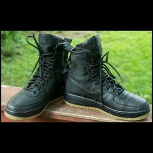 NIKE SF AF1 SPECIAL FORCES AIR FORCE 1 BLACK Sz 8